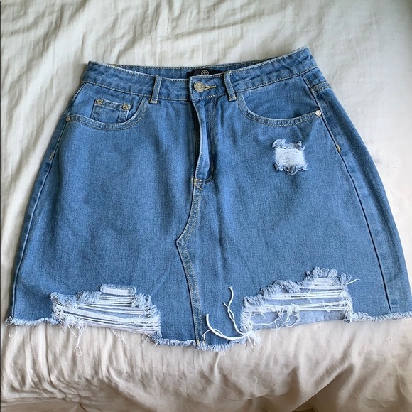 Missguided Dresses & Skirts - Light Denim Mini Skirt